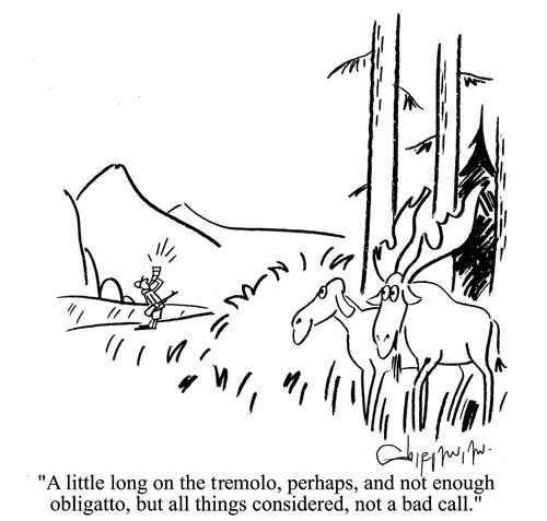 'A little long on the tremolo, perhaps, and not enough obligatto, but all things considered, not a bad call.' 