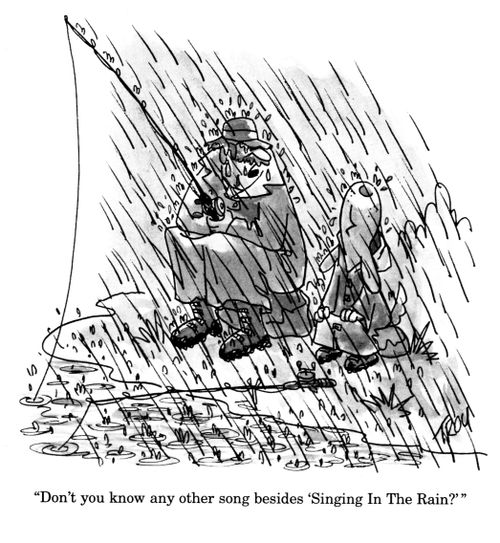 'Don't you know any other song besides 'Singing in the Rain'?'