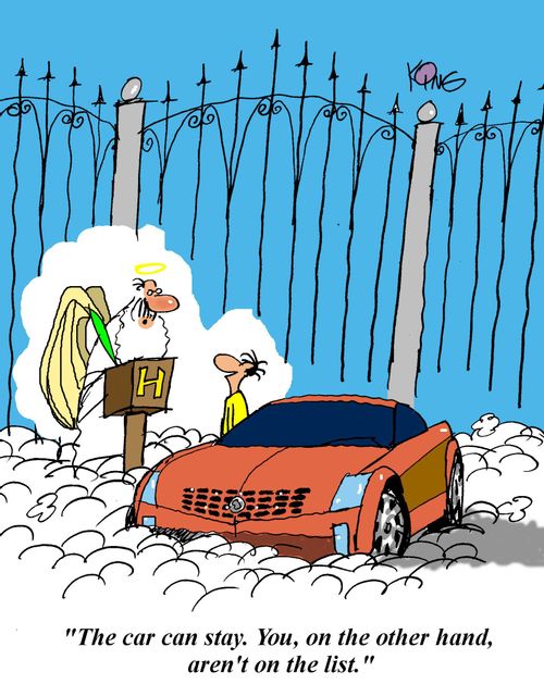 'The car can stay.  You, on the other hand, aren't on the list.'