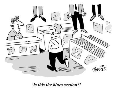'Is this the blues section?'