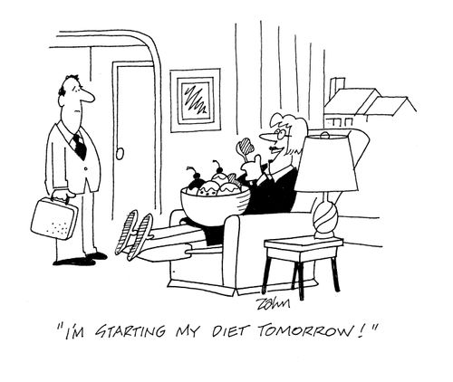 'I'm starting my diet tomorrow!'