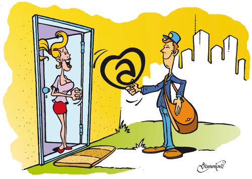 Love by e-mail.