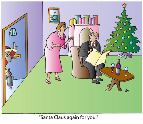 'Santa Claus again for you.'