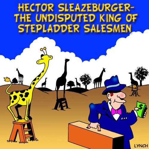 The undisputed king of stepladder salesman.