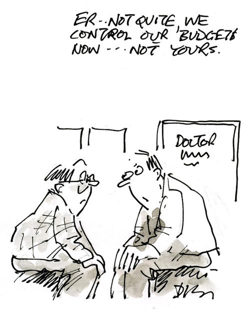 'Err not quite, we control our budget now...not yours.'
