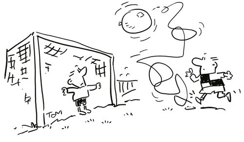 Penalty kick 'ball' is a balloon.