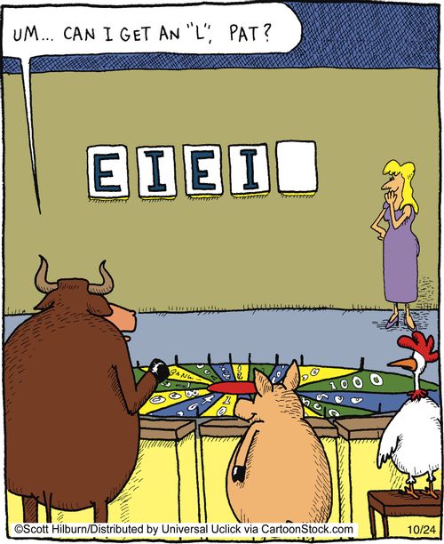 Um... Can I get an 'L', Pat?