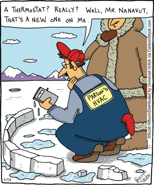 A thermostat Really Well, Mr, Nanavut, that's a new one on me,
