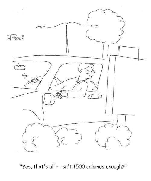 'Yes, that's all - isn't 1500 calories enough?'