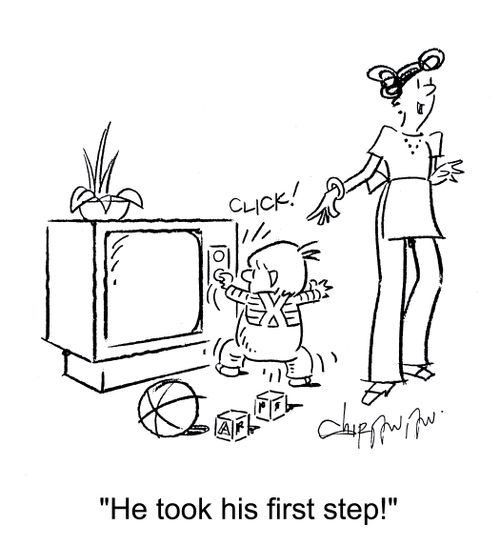 'He took his first step!'
