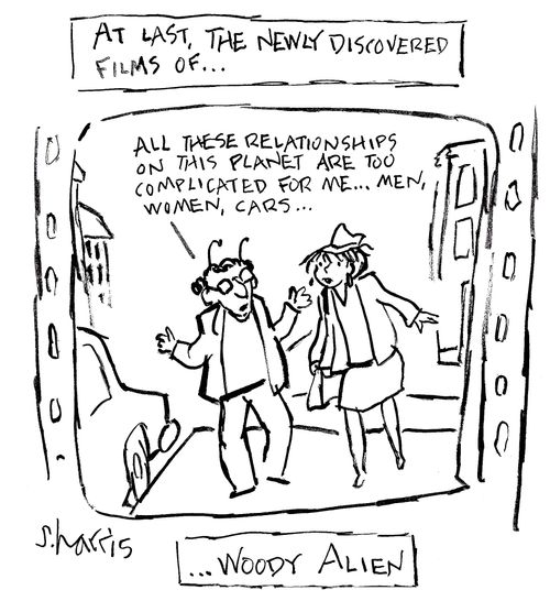 'At last, the newly discovered films of Woody Alien.'