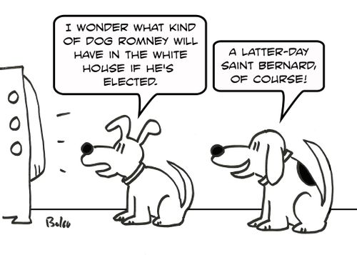 'I wonder what kind of dog Romney will have in the White House if he's elected.'