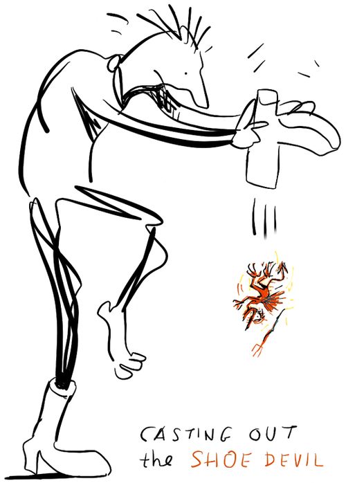 Casting out the Shoe Devil.