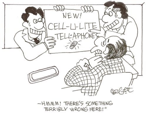 New! Cell-U-Lite Tellaphone: 'Hmmm!  There's something wrong here!'