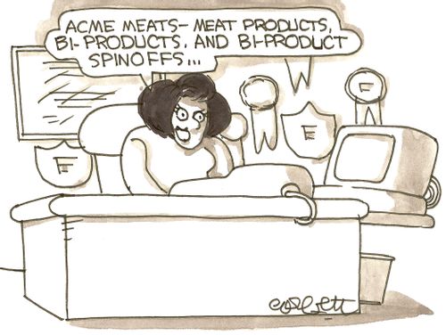 'Acme Meat - meat products, bi-products, and bi-product spinoffs...'