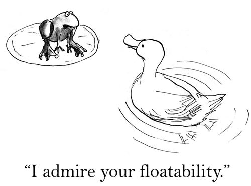 'I admire your floatibility.'