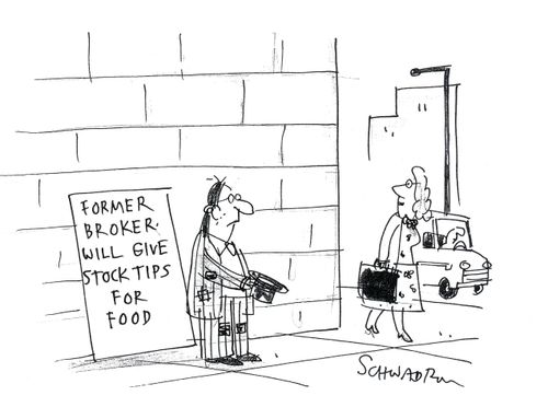 Former Broker, will give stock tips for food.