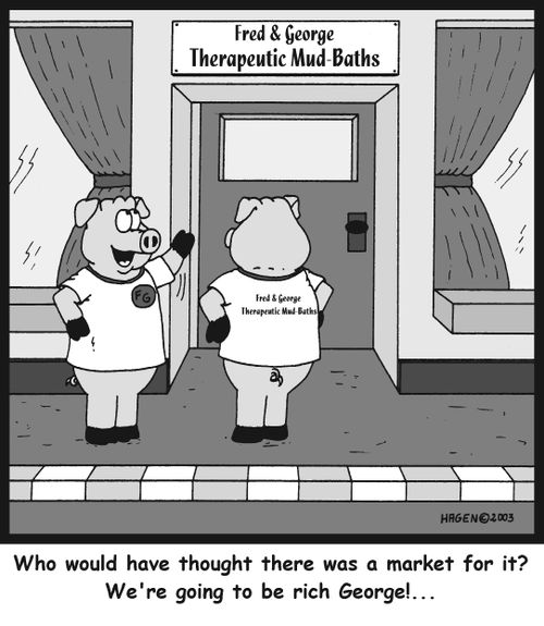 'Who would have thought there was a market for it? We're going to be rich George!...'