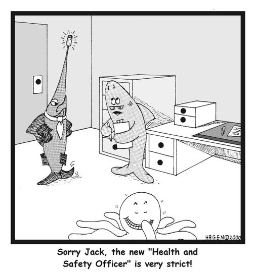 Sorry, Jack, the new 'Health and Safety Officer' is very strict!
