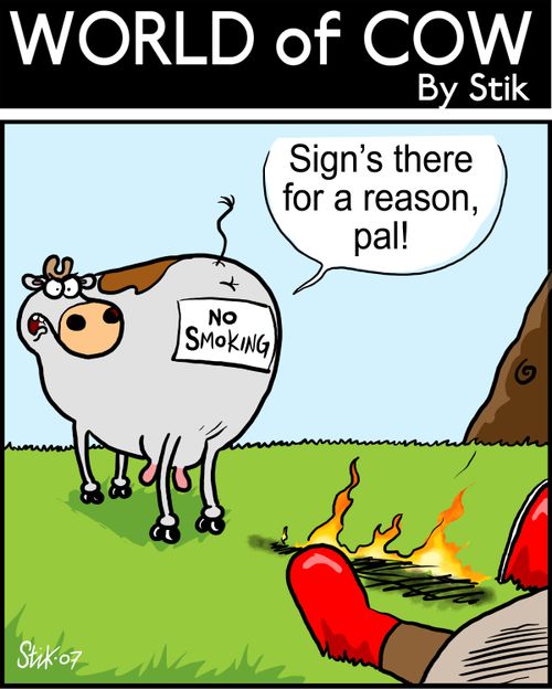 Sign's there for a reason, pal!