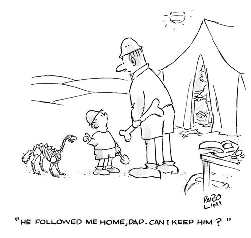 'He followed me home, Dad. Can I keep him?'