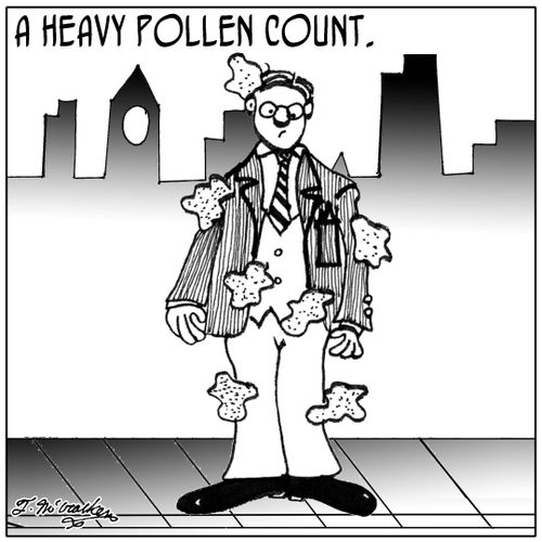 A heavy pollen count.