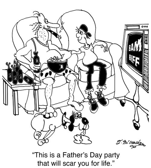'This is a Father's Day party that will scar you for life.'