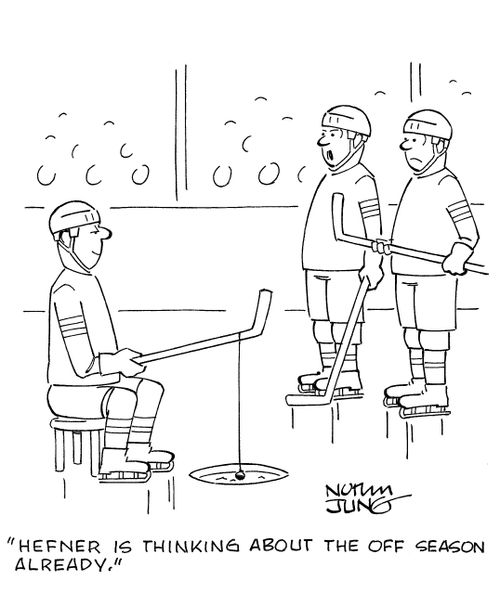 'Hefner is thinking about the off season already.'