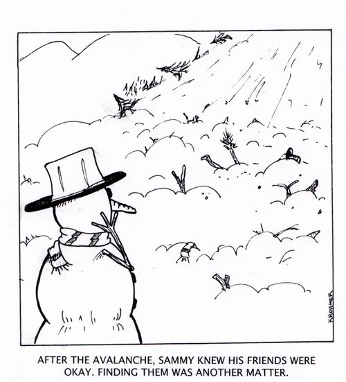 After the avalanche, Sammy knew his friends were okay. Finding them was another matter