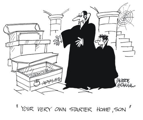 'Your very own starter home , son'.