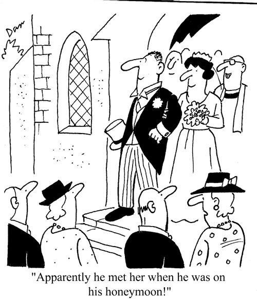 'Apparently he met her when he was on his honeymoon!'