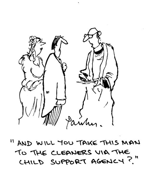 'And will you take this man to the cleaners....'