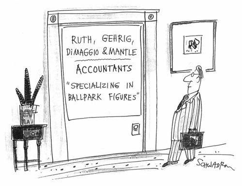 Accountants 'Specializing in ballpark figures'