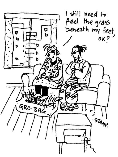 "I still need to feel the grass beneath my feet,OK?"