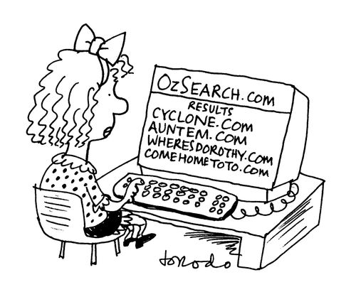 Ozsearch.com results: cyclone.com, auntem.com, wheresdorothy.com, comehometoto.com.