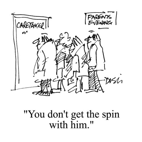 'You don't get the spin with him.'