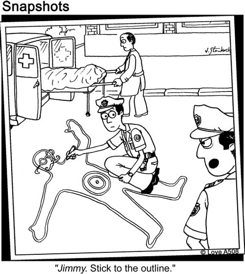 'Jimmy. Stick to the outline.'
