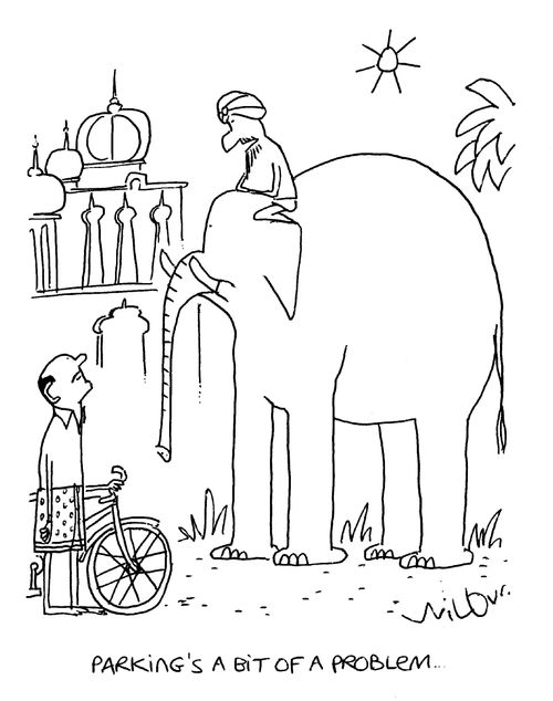 'Parking's a bit of a problem...'