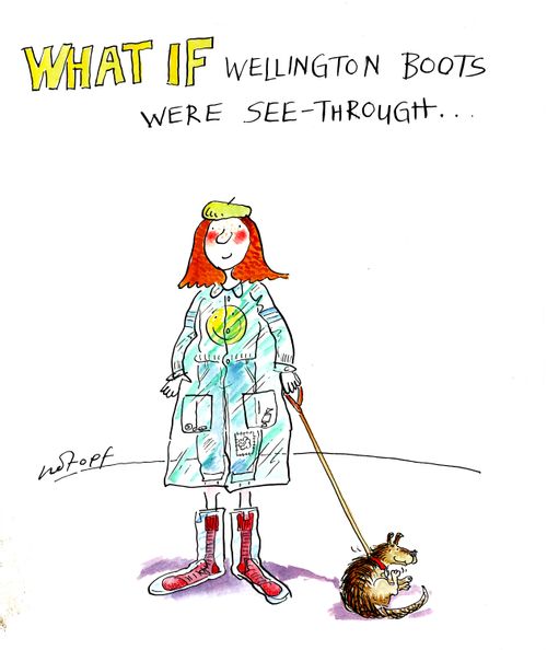 What if Wellington boots were see through...