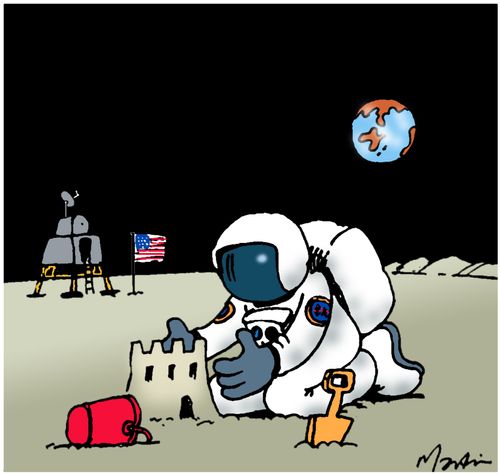 Moon sand castle.