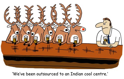 'We've been outsourced to an Indian cool centre.'