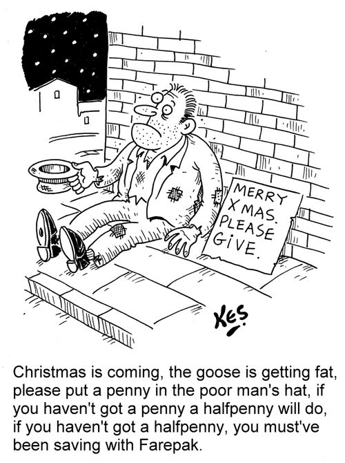'You must've been saving with Farepak.'