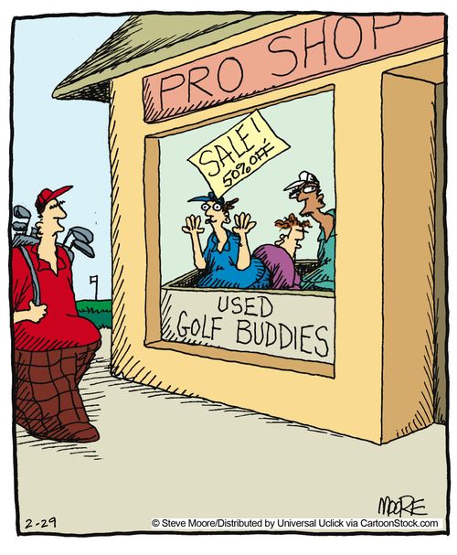 Used golf buddies.