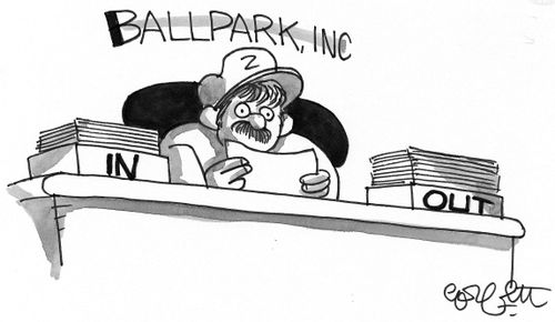 Ballpark inc: 'In- out' boxes.