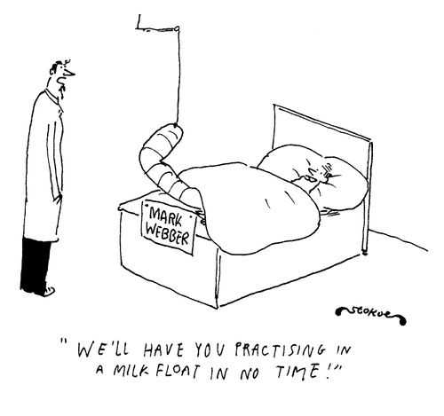 'We'll have you practising in a milk float in no time!'