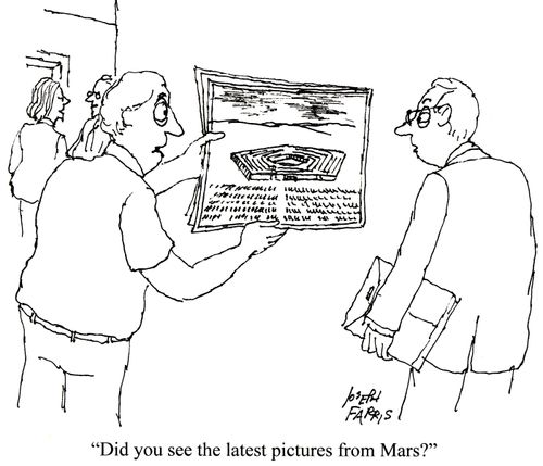 'Did you see the latest pictures from Mars?'