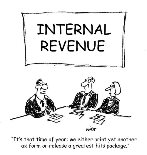 'It's that time of year: we either print yet another tax form or release a greatest hits package.'