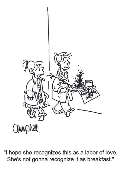 'I hope she recognizes this as a labor of love. She's not gonna recognize it as breakfast.'