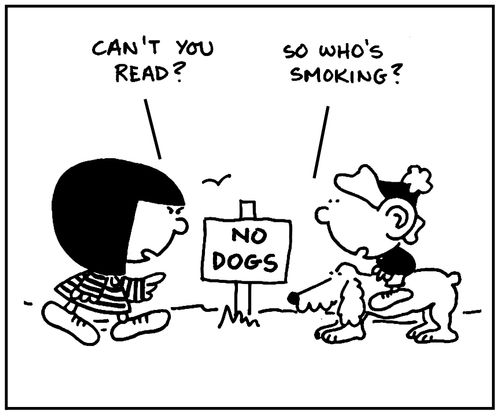 'So who's smoking?'