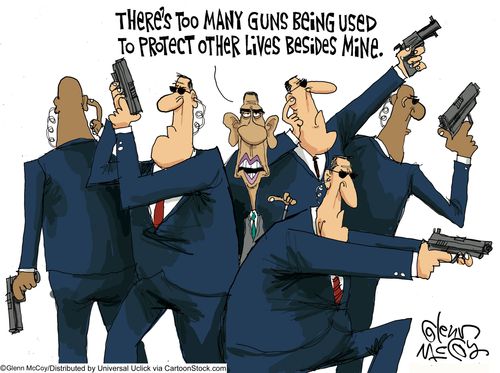 'There's too many guns being used to protect other lives besides mine.'